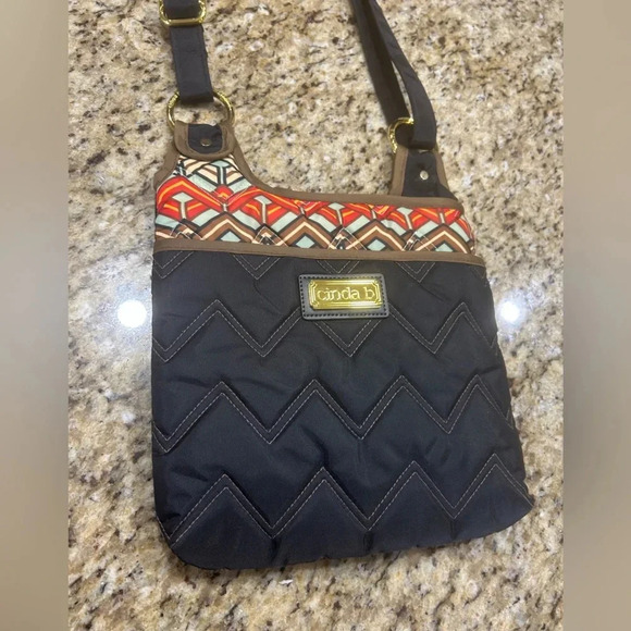 NWOT Cinda B Navy Crossbody Bag- Made in the USA 🇺🇸 - Picture 1 of 5